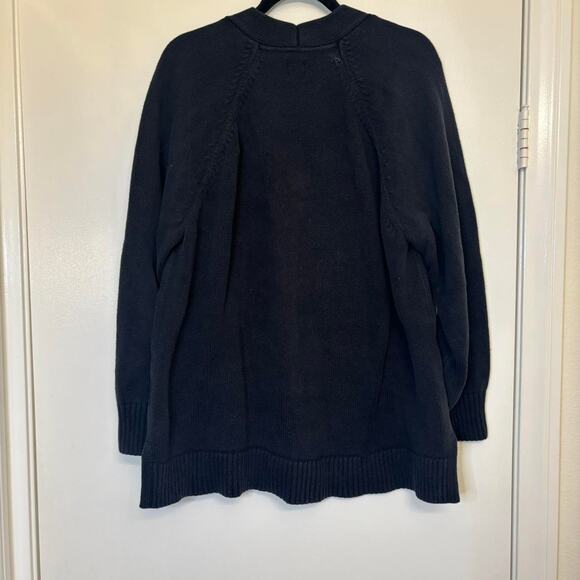 Black Gap XL Button-Up Cardigan Sweater 100% Cotton - Picture 3 of 6